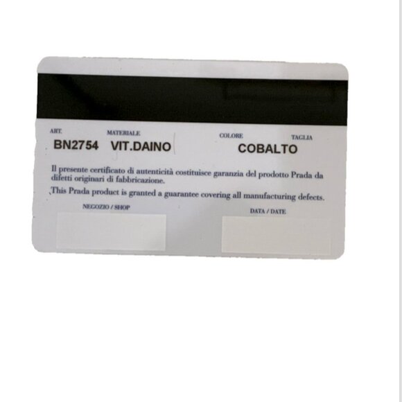 PRADA NWT Vitello Daino Cobalto BN2754 Large Shopping Tote Shoulder Bag - Picture 6 of 13